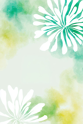 JPG 디자인 꽃 컬러 백그라운드 패턴 일러스트 자연 추상 수채화 초록색 노란색 스크린 흰색 그림 조화 차분 국내일러스트 AI일러스트 AI콘텐츠 식물 컨셉 무늬 생태계 파일형식