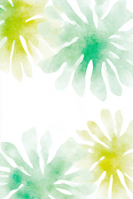 JPG 모양 식물 디자인 꽃 예술 컬러 백그라운드 무늬 일러스트 자연 수채화 그래픽 장식 초록색 노란색 물감 부드러움 화사함 창의성 창작 국내일러스트 AI일러스트 AI콘텐츠 컨셉 미술도구 감각 생태계 파일형식