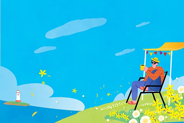 꽃 음료 파도 여행 의자 일러스트 자연 하늘 바람 휴식 디저트 등대 사람 풍경 해변 여름 파란색 태양 즐거움 힐링 봄여행 국내일러스트 AI파일 자연요소 식물 계절 감정 음식 바다 컬러 가구 컨셉 날씨 봄 생태계 파일형식 벡터