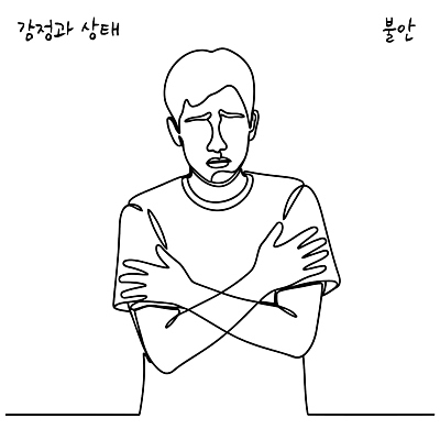 남자 감정 예술 포즈 생각 라인일러스트 일러스트 스트레스 마음 표현 고독 불안 고민 그림 심리 국내일러스트 AI파일 사람 파일형식 벡터