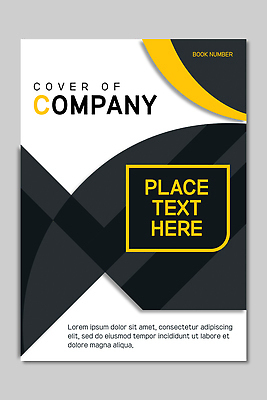템플릿 디자인 표지 컬러 북커버 회사 텍스트 형상 그래픽 노란색 검은색 자료 공간 흰색 출판 이미지템플릿 AI파일 비즈니스 파일형식 벡터