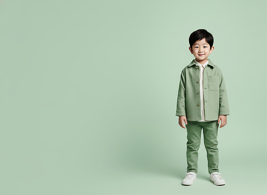 JPG 편집이미지 응시 옷 패션 어린이 포즈 백그라운드 미소 소년 연두색 귀여움 아기 아동복 찍기 의료성형뷰티 스타일 편집실사 시선 남자 컨셉 모션 표정 사람 초록색 CG 파일형식