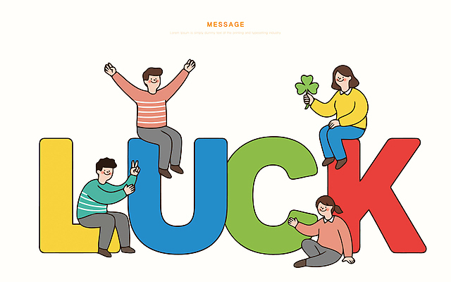 문자 행복 어린이 컬러 포즈 일러스트 모션 놀이 표정 서기 웃음 사람 앉기 성인 친구 만남 그룹 클로버 즐거움 기회 Luck 국내일러스트 AI파일 감정 컨셉 관계 파일형식 벡터