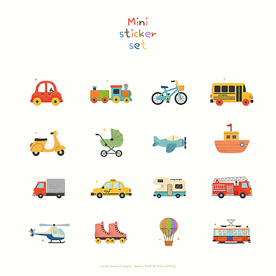 육상교통 항공교통 승용차 자동차 버스 대중교통 비행기 취미 바이크 아기용품 기차 오토바이 파일형식 스쿨버스 증기기관차 스티커 교통 자전거 헬리콥터 택시 캠핑카 소방차 롤러블레이드 열기구 전차 유모차 트럭 구급차 스쿠터 PSD 일러스트 국내일러스트 세트