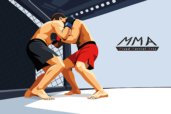 남자 스포츠 일러스트 운동선수 경기 운동 힘 경쟁 권투 격투기 반지 군중 연습 전쟁 소매 대회 몸싸움 종합격투기 국내일러스트 AI파일 컨셉 장신구 건강 사람 싸움 파일형식 벡터