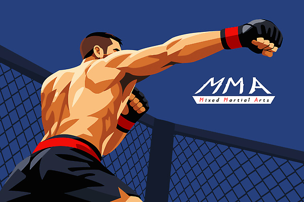 스포츠 일러스트 운동선수 기술 경기 운동 반지 우승 펀치 오픈 수비 군중 공격 집중 연습 체육관 싸움 액션 종합격투기 국내일러스트 AI파일 컨셉 장신구 모션 건강 사람 격투기 최고 파일형식 벡터