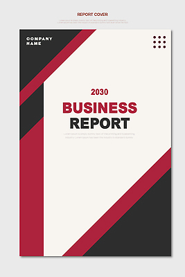 템플릿 표지디자인 디자인 표지 컬러 북커버 회사 비즈니스 그래픽 빨간색 검은색 정보 커버 연도 보고서 문서 2030년 이미지템플릿 AI파일 파일형식 벡터