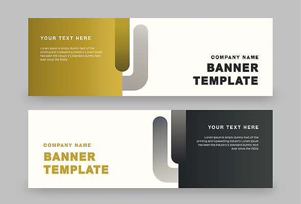 템플릿 디자인 배너 배너템플릿 회사 텍스트 그래픽 검은색 공간 금색 이름 나란히 마케팅 예시 AI파일 컬러 비즈니스 파일형식 벡터