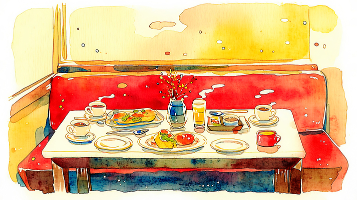 JPG 접시 커피 음료 음식 빵 채소 과일 일러스트 식탁 아침 디저트 컵 소파 과자 계란 식사 샐러드 저녁 브런치 점심 국내일러스트 AI일러스트 AI콘텐츠 주간 식기 의자 탁자 알 야간 파일형식