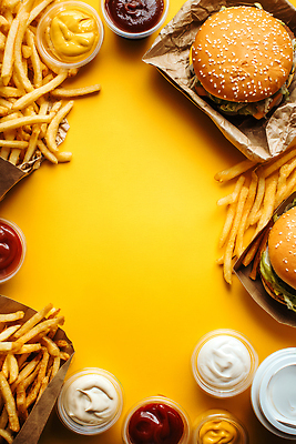 JPG 편집이미지 접시 음료 음식 백그라운드 탁자 디저트 프레임 패스트푸드 컵 노란색 식사 감자튀김 햄버거 점심 카피스페이스 편집실사 AI포토 AI콘텐츠 식기 컬러 가구 감자 공백 튀김 인스턴트 CG 파일형식