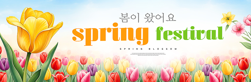 PSD 편집이미지 기념일 꽃 컬러 모션 자연 풍경 이벤트 여러명 축제 봄 튤립 즐거움 만개 프로그램 이미지편집 식물 계절 감정 다수 사람 생태계 파일형식