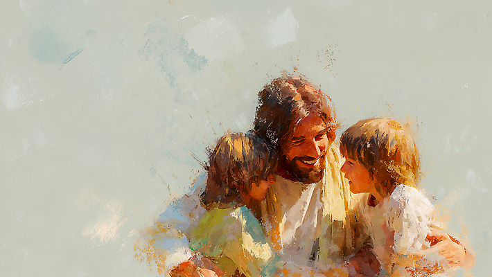 JPG 남자 행복 어린이 일러스트 가족 자연 함께함 따뜻함 사랑 웃음 사람 만남 시간 예수 친척 교류 소통 순간 국내일러스트 AI일러스트 AI콘텐츠 감정 컨셉 관계 표정 신_종교 생태계 파일형식