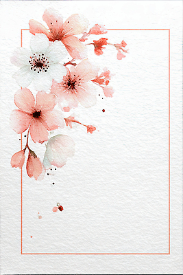 JPG 식물 디자인 꽃 화초 예술 분홍색 백그라운드 꽃무늬 일러스트 자연 수채화 장식 물감 흰색 그림 국내일러스트 AI일러스트 AI콘텐츠 컬러 무늬 미술도구 생태계 파일형식