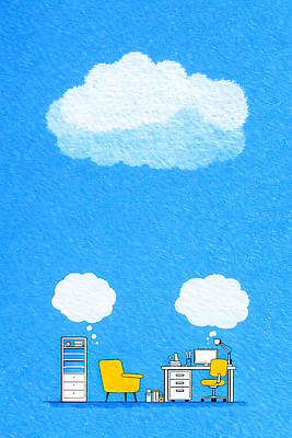 JPG 디자인 생각 인터넷 의자 일러스트 모션 상상 하늘 직장 사무실 노란색 환경 공간 업무 작업 책상 오브젝트 심플 창의력 국내일러스트 AI일러스트 AI콘텐츠 컬러 가구 회사 비즈니스 파일형식