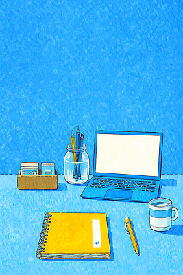 JPG 커피 백그라운드 일러스트 문구용품 잔 노트북 학습 사무실 필기구 연필 펜 노란색 사무용품 공책 공간 메모지 업무 작업 책상 창의성 국내일러스트 AI일러스트 AI콘텐츠 식기 교육 음료 컬러 가구 비즈니스 학용품 전자제품 오브젝트 파일형식