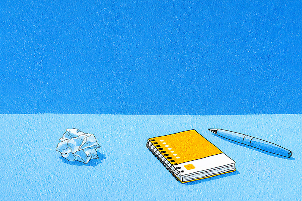 JPG 학생 종이 일러스트 문구용품 아이디어 파란색 사무실 펜 노란색 사무용품 공책 메모지 작업 쓰는 제조 집중 책상 준비 빈자리 창작 국내일러스트 AI일러스트 AI콘텐츠 컬러 가구 컨셉 비즈니스 필기구 오브젝트 파일형식