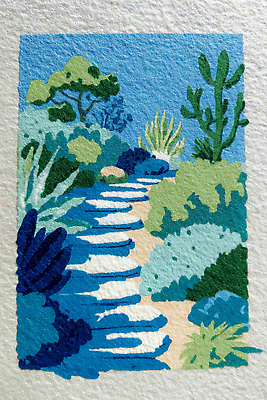 식물 꽃 길 컬러 풍경 취미 흙 생태계 파일형식 정원 나무 돌길 자연 파란색 초록색 조화 경관 산책로 식물원 들꽃 초원 온실 숲 흙길 원예 야외 JPG 국내일러스트 일러스트