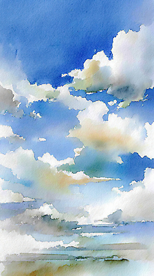 모양 계절 날씨 말하기 파란색 미술도구 생태계 파일형식 구름_자연 하늘 수채화 여름 풍경 물감 맑음 예술 자연 컬러 하늘색 그림 구름모양 청명 색감 묘사 회화 JPG 국내일러스트 일러스트