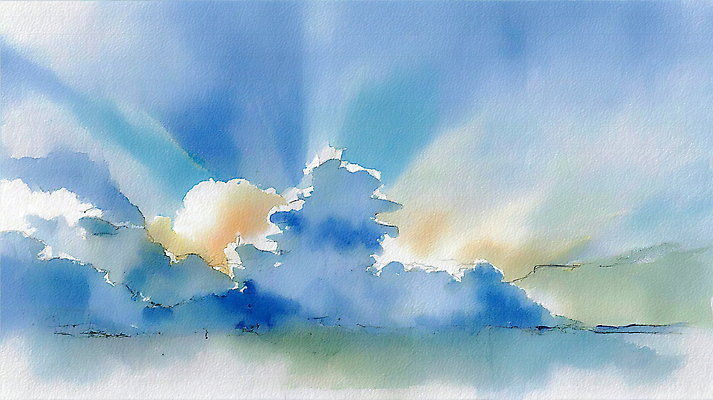 노을 미술도구 그림 생태계 파일형식 빛 내츄럴 풍경 오후 산 자연 하늘 수채화 일몰 일출 컬러 물감 예술 풍경화 고요 JPG 국내일러스트 일러스트