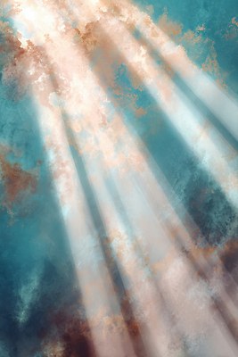 JPG 바다 줄기 컬러 이동 일러스트 상상 파란색 빛 반사 갈색 수중 수중동물 시간 수면 수조 깊이 국내일러스트 AI일러스트 AI콘텐츠 식물 동물 컨셉 물 파일형식