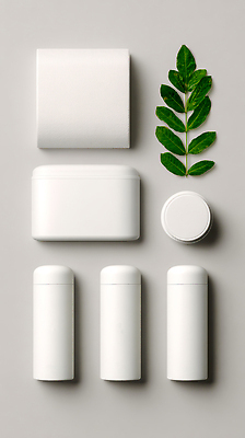 JPG 식물 편집이미지 디자인 포장 자연 환경 깨끗함 화장품 흰색 상품 배열 심플 일렬 스킨케어 편집실사 AI포토 AI콘텐츠 컬러 컨셉 뷰티 CG 생태계 파일형식