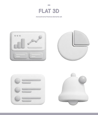 PSD 아이콘 디자인 그래프 흑백 금융 세트 3D아이콘 3D 자료 회색 정보 초인종 원형 알림 리스트 마케팅 서류판 도형 컬러 촬영기법 경제 사무용품 종 디지털합성 파일형식