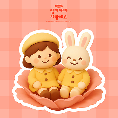 식물 여자 교육 꽃 어린이 컬러 컨셉 포유류 모션 표정 사람 반려동물 3D 5월 파일형식 인형 소녀 토끼 노란색 웃음 앉기 귀여움 디자인 장식 캐릭터 모양 소재 편집3D 편집이미지 PSD 카네이션 유치원생 유치원 가정의달