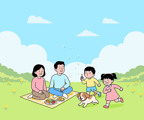 공원 행복 어린이 음식 일러스트 가족 모션 자연 놀이 함께함 웃음 잔디 일상 소풍 봄 시간 개 즐거움 장면 가정의달 놀기 봄소풍 국내일러스트 AI파일 식물 계절 공공시설 감정 컨셉 포유류 관계 표정 사람 라이프 야외활동 5월 생태계 파일형식 벡터