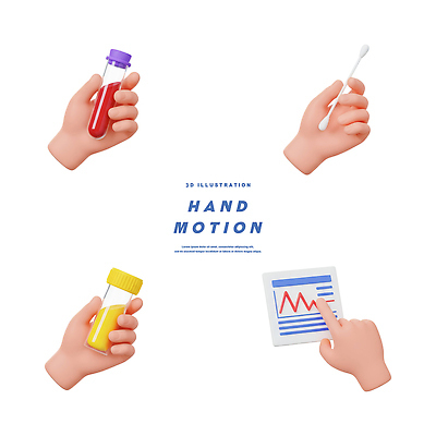 PSD 편집이미지 손 의학 그래프 건강 실험 손짓 견본 자료 진료 혈액 실험실 약병 시험관 검사_조사 면봉 편집3D 모션 실험기구 신체부위 약 3D 병_담는 파일형식