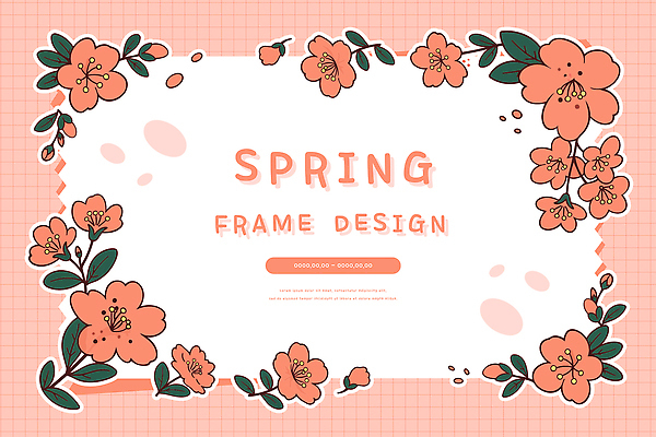 식물 디자인 꽃 예술 컬러 백그라운드 잎 패턴 일러스트 자연 수채화 프레임 그래픽 장식 봄 화사함 창작 디지털아트 벡터 국내일러스트 AI파일 계절 컨셉 무늬 생태계 파일형식