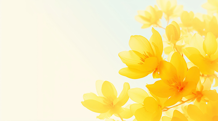 JPG 나무 식물 꽃잎 꽃 컬러 일러스트 자연 하늘 생명 풍경 여름 빛 햇빛 태양 노란색 봄 개나리 뷰티풀 국내일러스트 AI일러스트 AI콘텐츠 자연요소 계절 생태계 파일형식