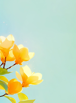 JPG 나무 식물 꽃잎 꽃 잎 일러스트 자연 생명 풍경 햇빛 노란색 환경 정원 봄 시골 대기 개나리 만개 뷰티풀 국내일러스트 계절 컬러 태양 생태계 파일형식