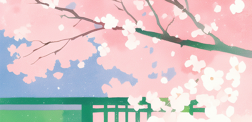 JPG 나무 계절 꽃잎 꽃 컬러 백그라운드 일러스트 봄꽃 자연 하늘 바람 따뜻함 풍경 파란색 봄 벚꽃 나뭇가지 구조물 조화 순간 국내일러스트 AI일러스트 AI콘텐츠 자연요소 식물 건축 날씨 생태계 파일형식