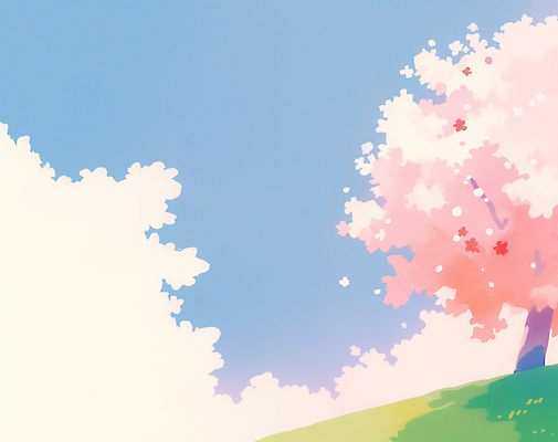 JPG 나무 계절 공원 꽃 컬러 일러스트 자연 하늘 날씨 풍경 초원 햇빛 봄 산책 벚꽃 신선 점심 뷰티풀 오후 청명 국내일러스트 AI일러스트 AI콘텐츠 식물 공공시설 휴식 태양 생태계 파일형식