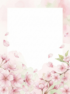 JPG 식물 전통 디자인 꽃잎 꽃 문화 예술 컬러 백그라운드 일러스트 자연 수채화 프레임 꽃나무 미술 장식 봄 기록 문서 뷰티풀 창의성 국내일러스트 AI일러스트 AI콘텐츠 나무 계절 문화예술 생태계 파일형식