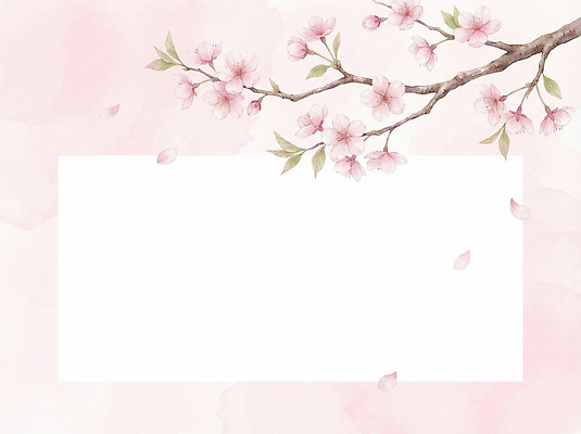 JPG 나무 식물 디자인 계절 꽃잎 꽃 예술 컬러 백그라운드 잎 일러스트 자연 프레임 미소 풍경 봄 벚꽃 화사함 조화 뷰티풀 국내일러스트 AI일러스트 AI콘텐츠 컨셉 표정 생태계 파일형식