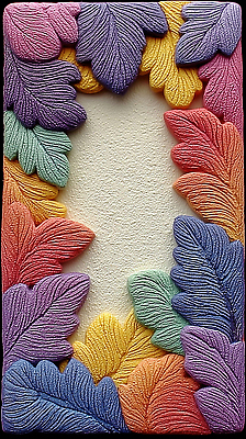 JPG 모양 편집이미지 디자인 예술 컬러 백그라운드 잎 재료 프레임 장식 공예 질감 이미지편집 AI컴퓨터그래픽 AI콘텐츠 식물 취미 파일형식