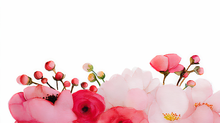 JPG 모양 식물 캐릭터 디자인 꽃 화초 예술 분홍색 컬러 백그라운드 일러스트 자연 수채화 선물 장식 여름 봄 그리기 그림 원예 화사함 뷰티풀 국내일러스트 계절 컨셉 모션 취미 생태계 파일형식