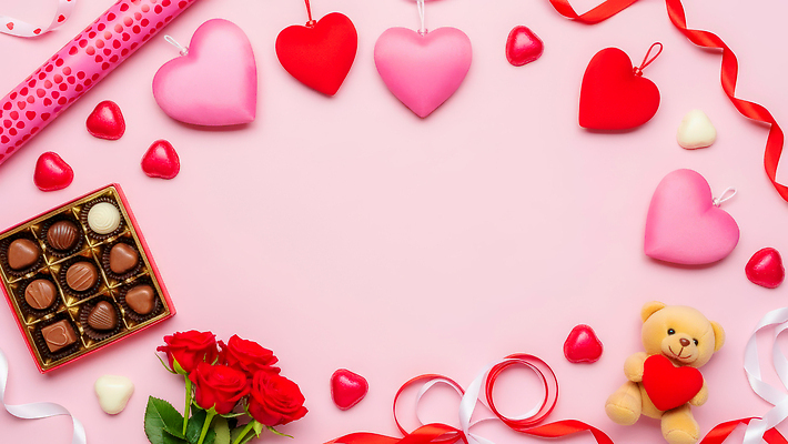 JPG 편집이미지 기념일 리본 프레임 발렌타인데이 사탕 선물 사랑 장식 장미 파티 초콜릿 곰인형 로맨틱 하트 카네이션 카피스페이스 편집실사 AI포토 AI콘텐츠 모양 꽃 감정 인형 컨셉 데이이벤트 디저트 이벤트 공백 CG 파일형식