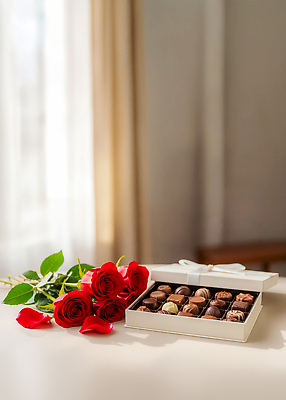 JPG 편집이미지 꽃 탁자 디저트 실내 발렌타인데이 선물 사랑 일상 초콜릿 로맨틱 분위기 달콤 편집실사 AI포토 AI콘텐츠 식물 감정 음식 가구 컨셉 데이이벤트 내부 라이프 맛 CG 파일형식