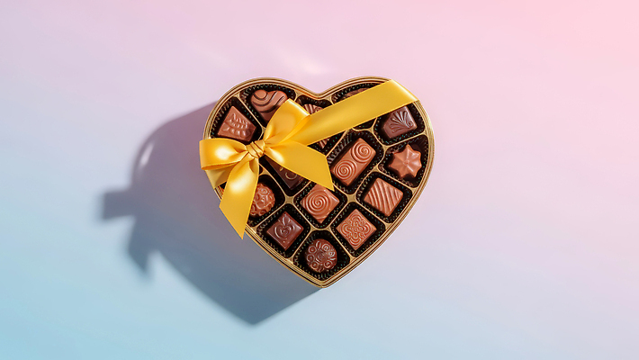 JPG 모양 편집이미지 기념일 컬러 백그라운드 패턴 디저트 발렌타인데이 사탕 선물 이벤트 초콜릿 로맨틱 카피스페이스 편집실사 AI포토 AI콘텐츠 음식 컨셉 무늬 데이이벤트 공백 CG 파일형식