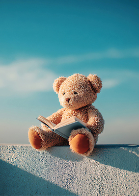 JPG 편집이미지 캐릭터 어린이 상상 자연 놀이 하늘 아침 바닥 책 고양이 곰인형 읽기 즐거움 장면 오후 편집실사 AI포토 AI콘텐츠 주간 감정 인형 포유류 모션 사람 반려동물 CG 생태계 파일형식