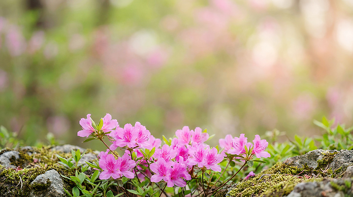 JPG 나무 식물 편집이미지 꽃 분홍색 자연 초원 라이프 환경 봄 성장 진달래 원예 만개 뷰티풀 편집실사 AI포토 AI콘텐츠 계절 컬러 취미 생활 CG 생태계 파일형식