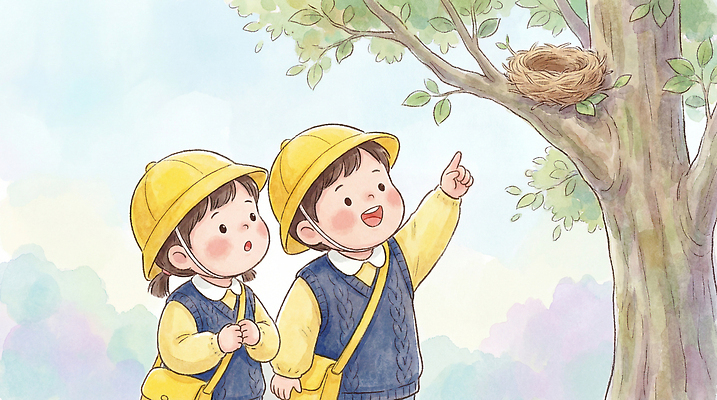 JPG 나무 동물 어린이 일러스트 손가락 자연 나뭇잎 산 여름 친구 소풍 노란색 유치원 유치원생 탐험 가리킴 체험학습 둥지 즐거움 호기심 유치원복 발견 놀기 국내일러스트 AI일러스트 AI콘텐츠 식물 손 옷 계절 교육 감정 컬러 컨셉 잎 관계 모션 사람 손짓 야외활동 체험 생태계 파일형식