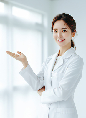 JPG 편집이미지 손 여자 포즈 의학 모션 실내 건강 미소 치료 진료 환자 의사 전문 의료성형뷰티 편집실사 AI인물포토 AI콘텐츠 표정 사람 내부 신체부위 의료진 CG 파일형식 AI포토