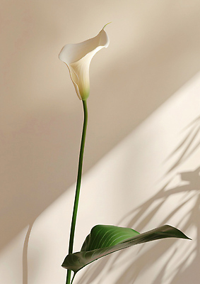 JPG 식물 편집이미지 꽃 화분 벽 잎 자연 생명 조명 실내 그림자 장식 초록색 흰색 뷰티풀 편집실사 AI포토 AI콘텐츠 컬러 내부 CG 생태계 파일형식