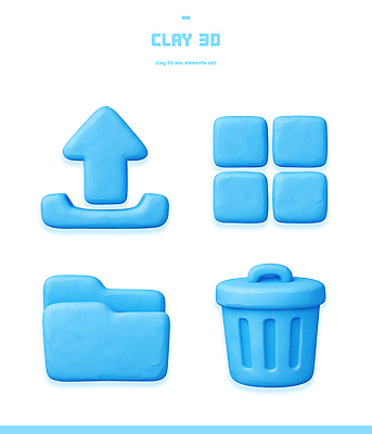 모양 PSD 편집이미지 디자인 예술 형상 파란색 조형물 3D 쓰레기통 파일 정사각형 폴더 점토 소셜네트워크 업로드 편집3D 도형 컬러 미술 디지털합성 파일형식
