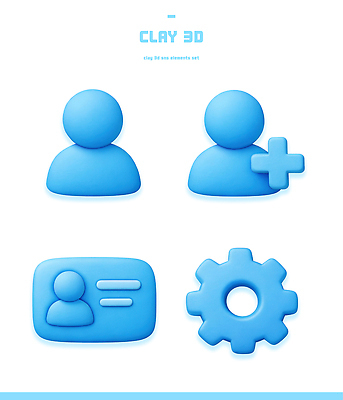 PSD 편집이미지 디자인 그래픽 파란색 3D 어플리케이션 그림 점토 기어 설정 소셜네트워크 신분증 사용자 편집3D 컬러 디지털합성 증명서 파일형식