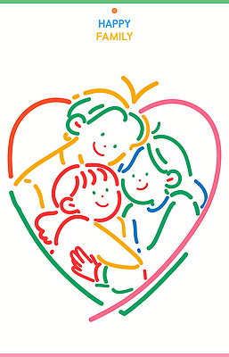 손 행복 감정 얼굴 컬러 라인일러스트 일러스트 가족 관계 포옹 함께함 따뜻함 형상 사랑 웃음 사람 부모 표현 원형 그림 국내일러스트 AI파일 도형 컨셉 안기 표정 신체부위 파일형식 벡터