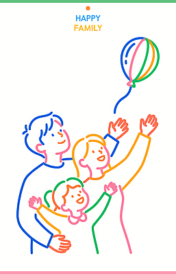 손 행복 어린이 라인일러스트 일러스트 가족 모션 놀이 하늘 함께함 사랑 웃음 부모 화목 기쁨 표현 소중 즐거움 풍선 상봉 순간 국내일러스트 AI파일 감정 컨셉 관계 표정 사람 신체부위 파일형식 벡터
